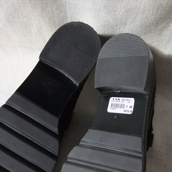 NEW size 7 Stuart Weitzman suede Oxfords dark brownish/charcoal colour - Picture 6 of 6